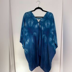 Upstate shibori dyed beach coverup in one size